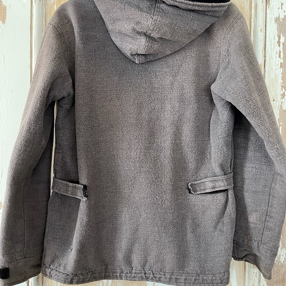 Old school super warm w fleece black interior jacket. M/L - Picture 2 of 4